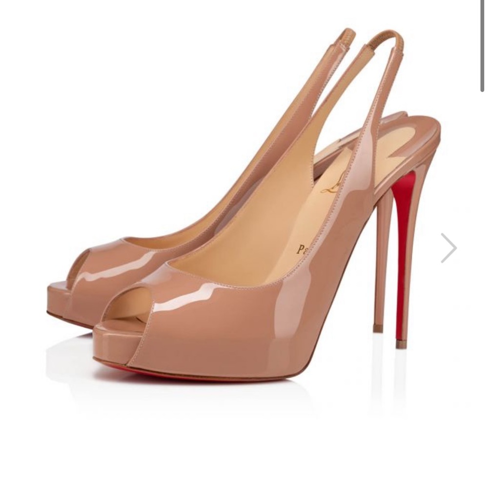 Christian louboutin private number 120 nude in size 38